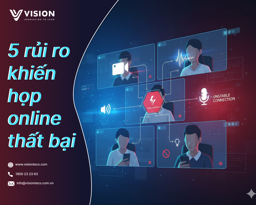 5 nguyên nhân khiến cuộc họp online thất bại