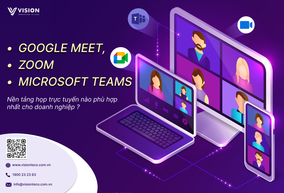 Google Meet, Zoom và Microsoft Teams – đâu là lựa chọn tối ưu 2025